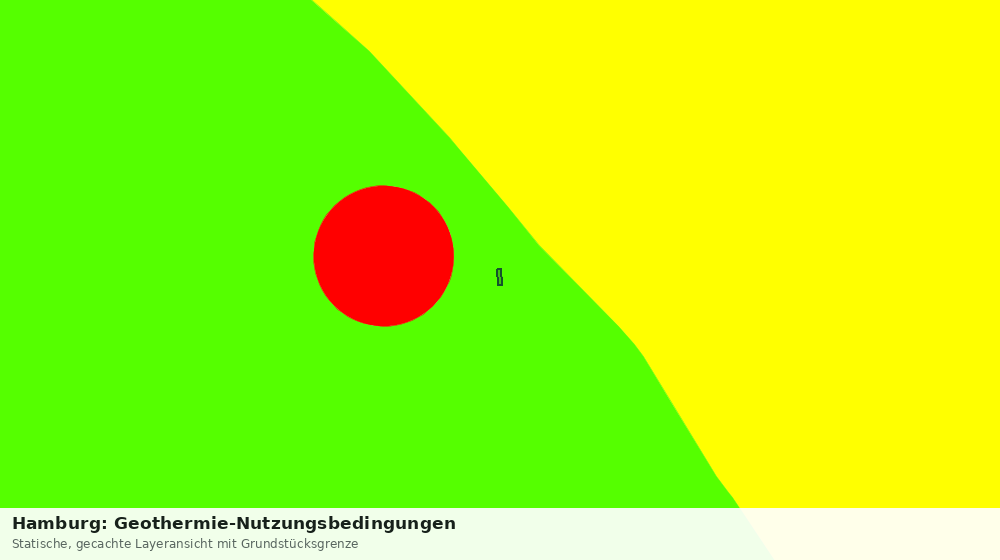 Statische Kartenansicht: Hamburg: Geothermie-Nutzungsbedingungen