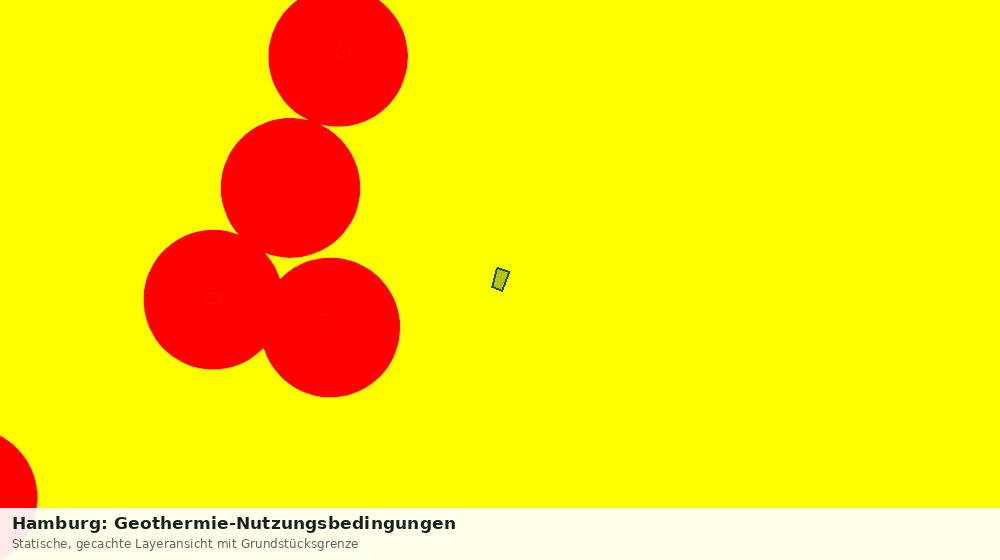 Statische Kartenansicht: Hamburg: Geothermie-Nutzungsbedingungen