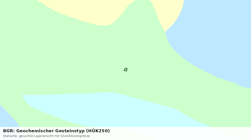Statische Kartenansicht: BGR: Geochemischer Gesteinstyp (HÜK250)