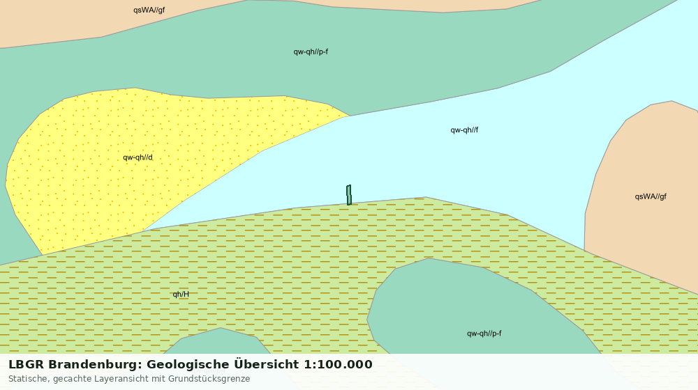 Statische Kartenansicht: LBGR Brandenburg: Geologische Übersicht 1:100.000