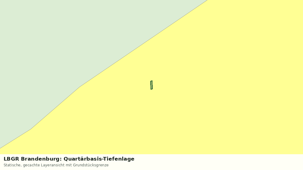 Statische Kartenansicht: LBGR Brandenburg: Quartärbasis-Tiefenlage