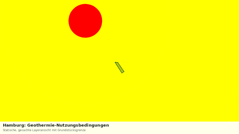 Statische Kartenansicht: Hamburg: Geothermie-Nutzungsbedingungen