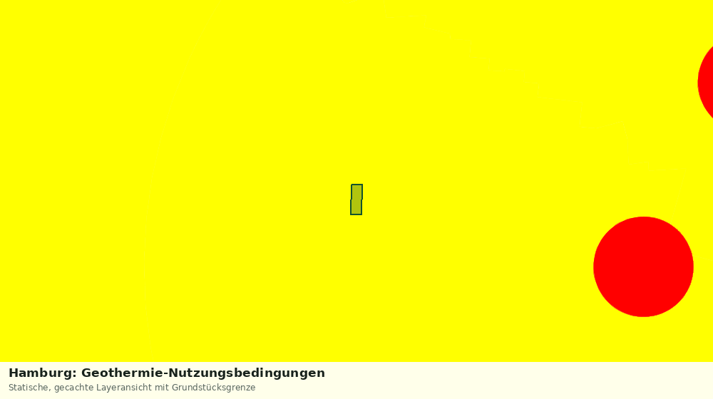 Statische Kartenansicht: Hamburg: Geothermie-Nutzungsbedingungen