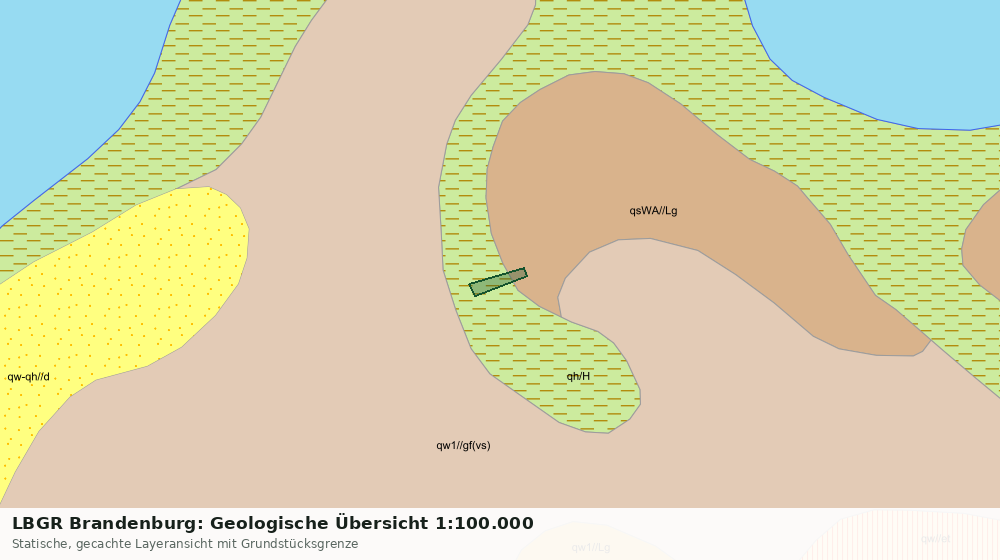 Statische Kartenansicht: LBGR Brandenburg: Geologische Übersicht 1:100.000