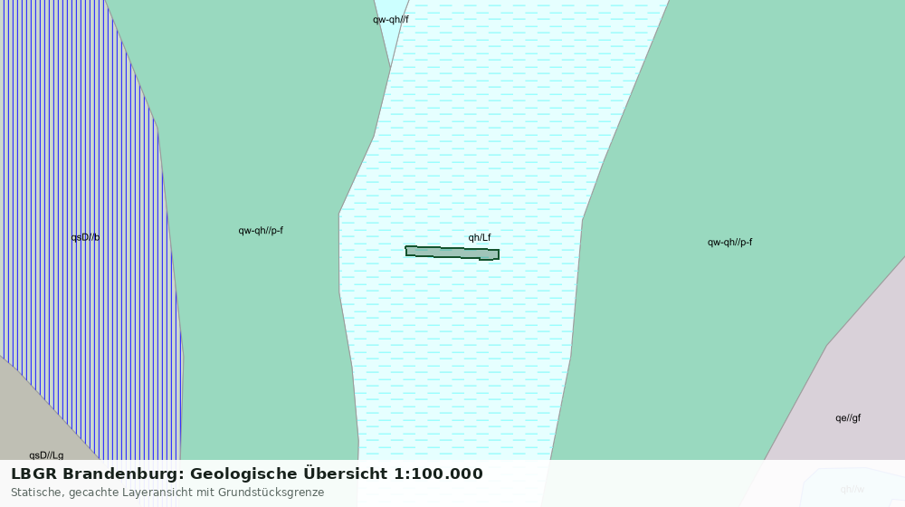 Statische Kartenansicht: LBGR Brandenburg: Geologische Übersicht 1:100.000
