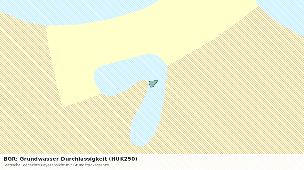 Statische Kartenansicht: BGR: Grundwasser-Durchlässigkeit (HÜK250)