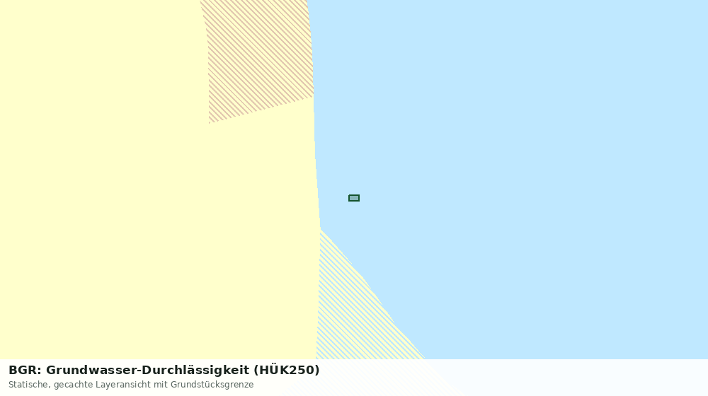 Statische Kartenansicht: BGR: Grundwasser-Durchlässigkeit (HÜK250)