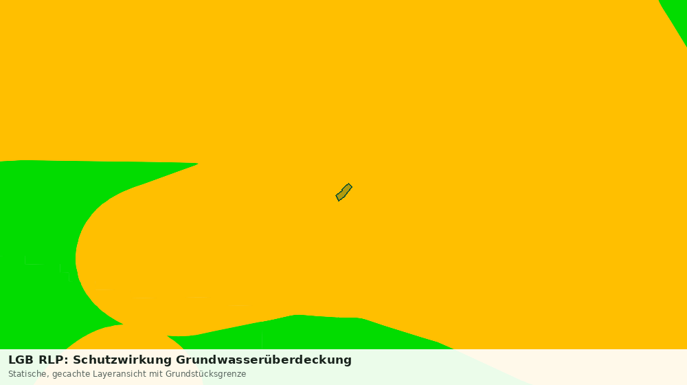 Statische Kartenansicht: LGB RLP: Schutzwirkung Grundwasserüberdeckung