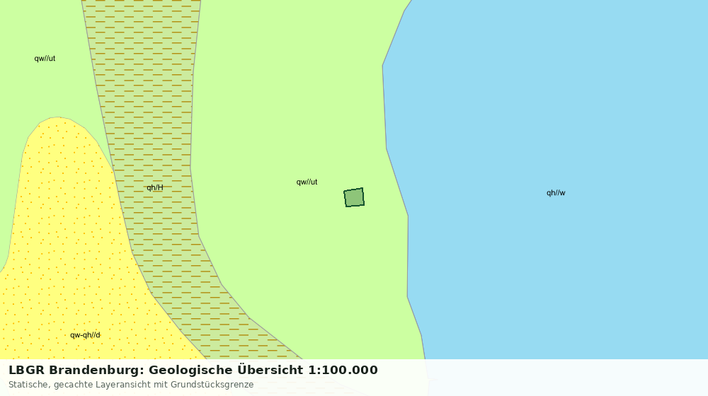 Statische Kartenansicht: LBGR Brandenburg: Geologische Übersicht 1:100.000