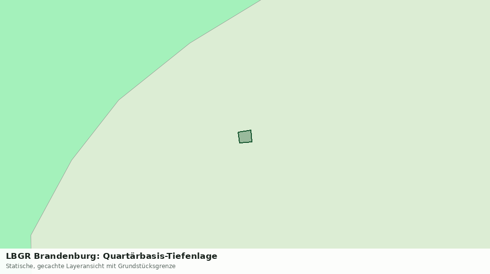 Statische Kartenansicht: LBGR Brandenburg: Quartärbasis-Tiefenlage