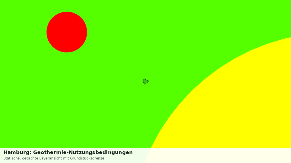 Statische Kartenansicht: Hamburg: Geothermie-Nutzungsbedingungen