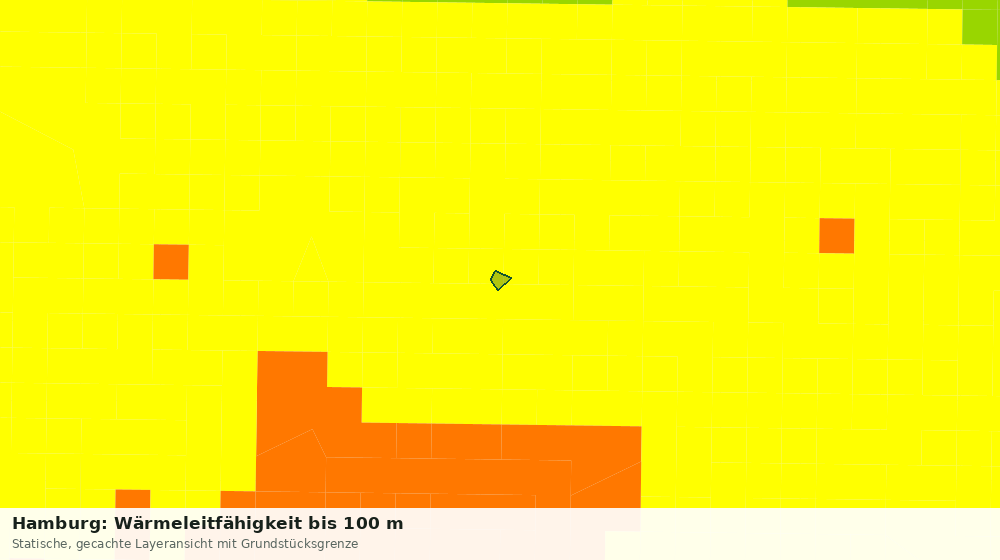 Statische Kartenansicht: Hamburg: Wärmeleitfähigkeit bis 100 m