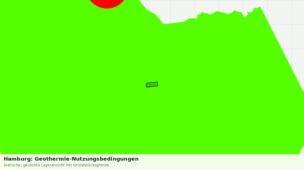 Statische Kartenansicht: Hamburg: Geothermie-Nutzungsbedingungen