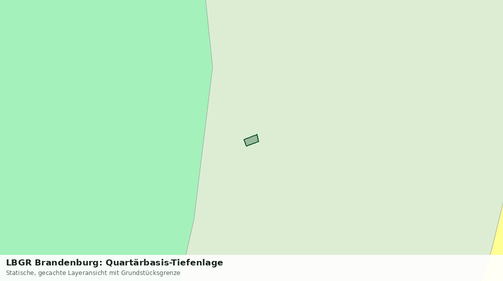Statische Kartenansicht: LBGR Brandenburg: Quartärbasis-Tiefenlage