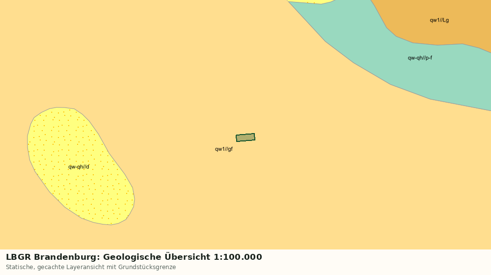 Statische Kartenansicht: LBGR Brandenburg: Geologische Übersicht 1:100.000