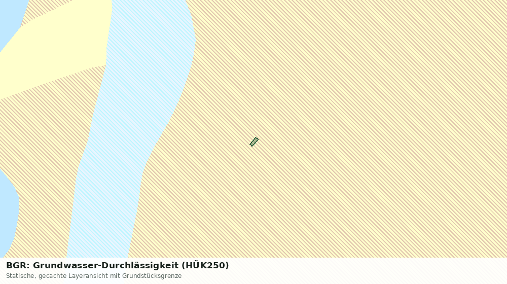 Statische Kartenansicht: BGR: Grundwasser-Durchlässigkeit (HÜK250)