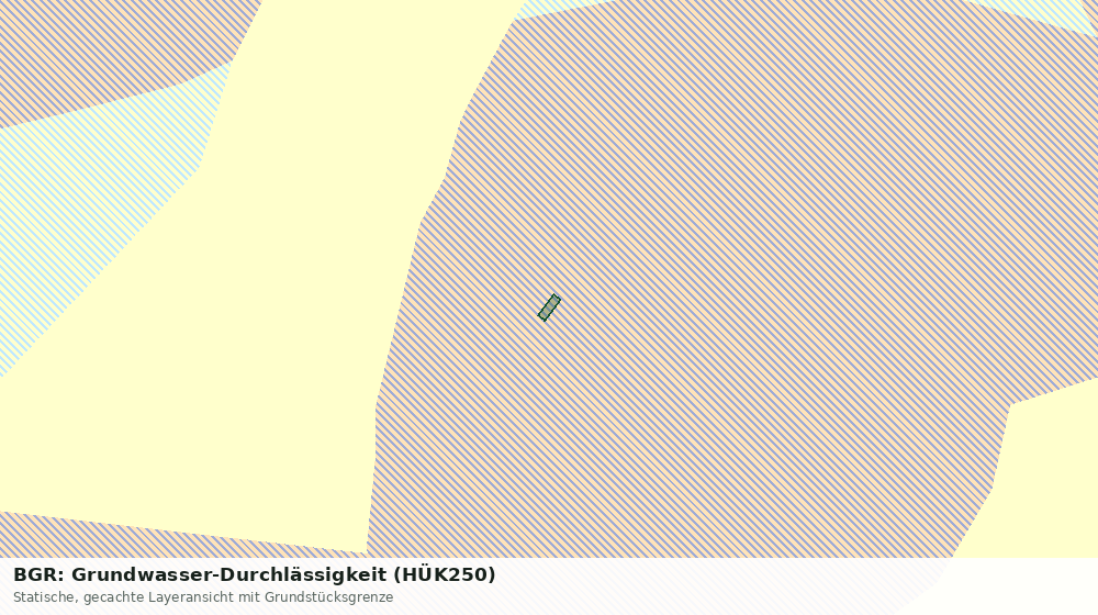 Statische Kartenansicht: BGR: Grundwasser-Durchlässigkeit (HÜK250)