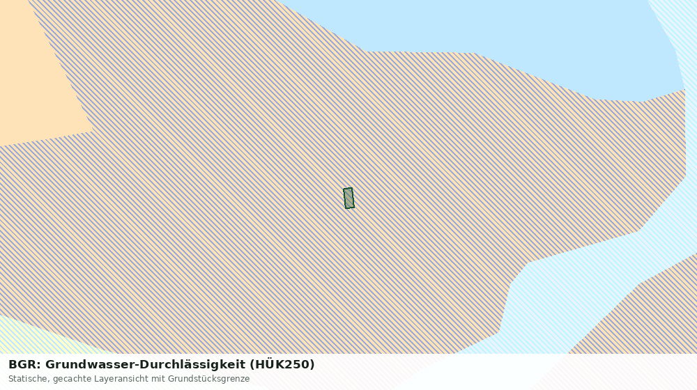 Statische Kartenansicht: BGR: Grundwasser-Durchlässigkeit (HÜK250)