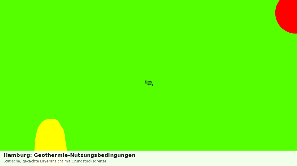 Statische Kartenansicht: Hamburg: Geothermie-Nutzungsbedingungen