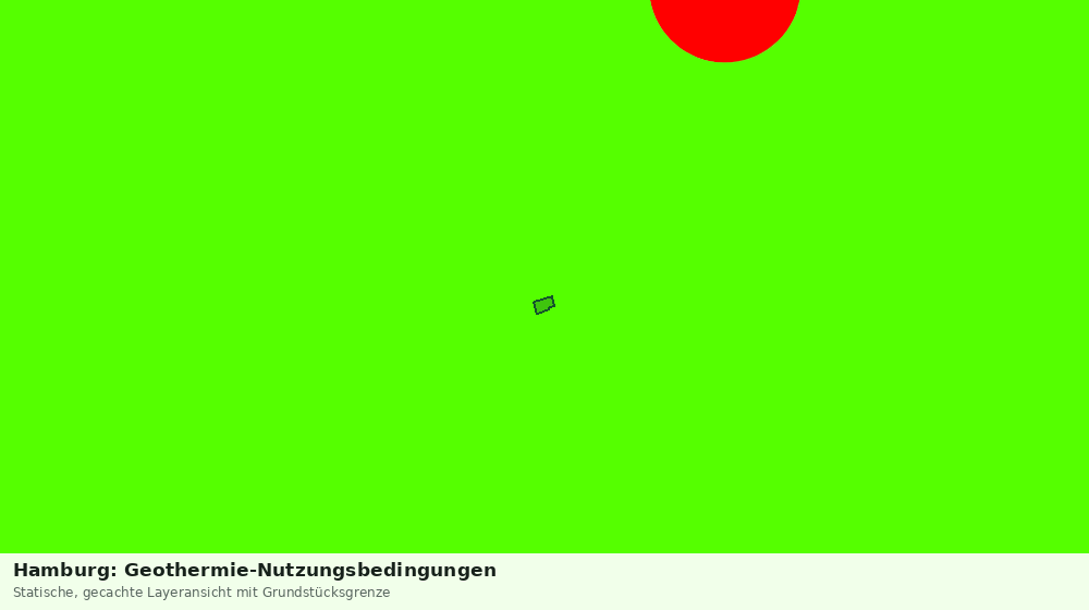 Statische Kartenansicht: Hamburg: Geothermie-Nutzungsbedingungen