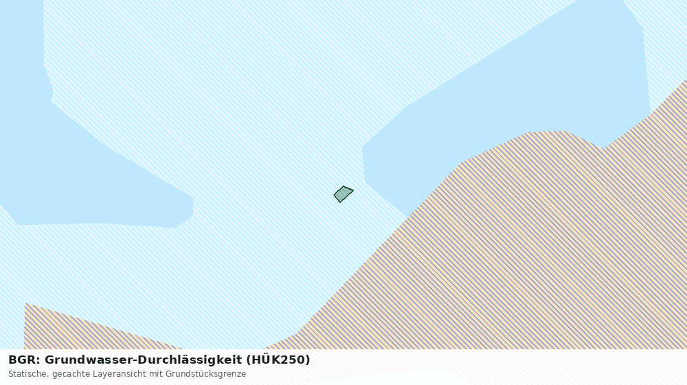Statische Kartenansicht: BGR: Grundwasser-Durchlässigkeit (HÜK250)