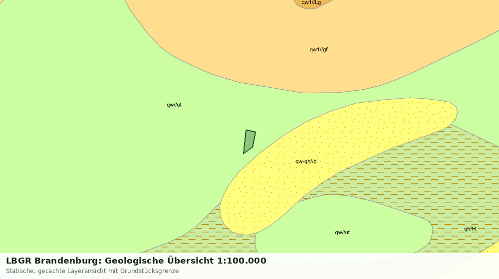 Statische Kartenansicht: LBGR Brandenburg: Geologische Übersicht 1:100.000