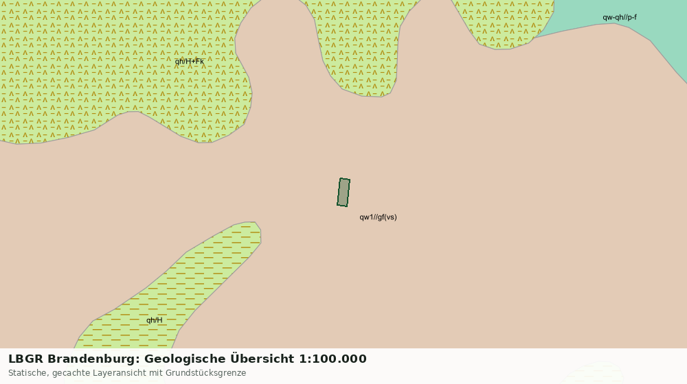 Statische Kartenansicht: LBGR Brandenburg: Geologische Übersicht 1:100.000