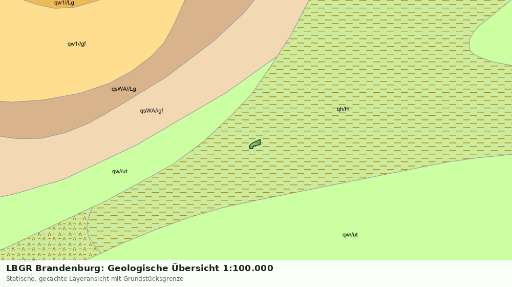 Statische Kartenansicht: LBGR Brandenburg: Geologische Übersicht 1:100.000