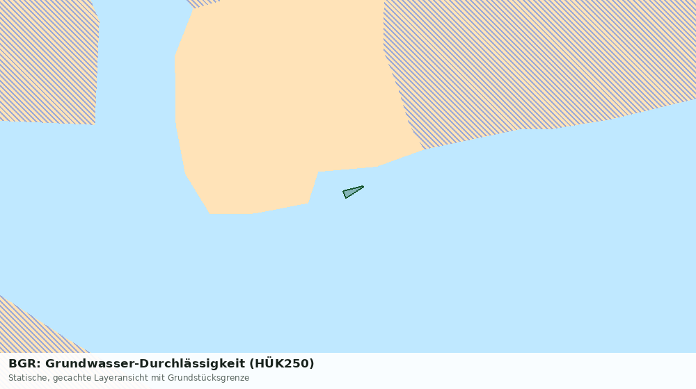 Statische Kartenansicht: BGR: Grundwasser-Durchlässigkeit (HÜK250)
