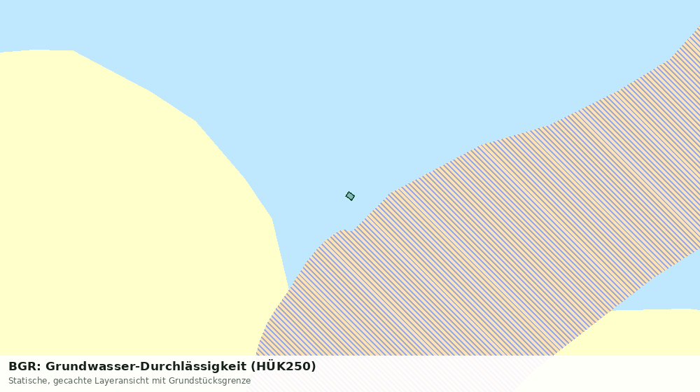 Statische Kartenansicht: BGR: Grundwasser-Durchlässigkeit (HÜK250)