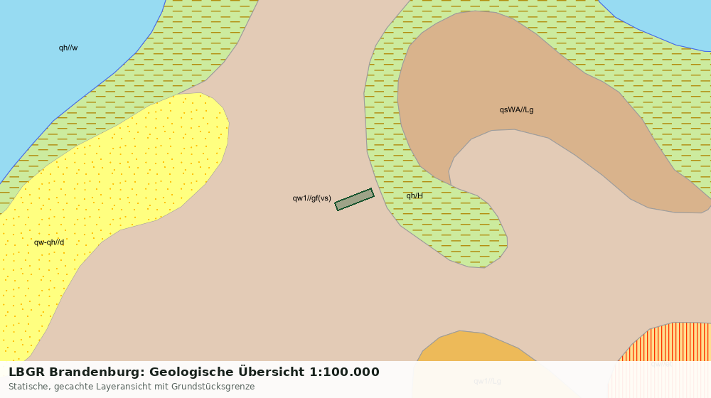 Statische Kartenansicht: LBGR Brandenburg: Geologische Übersicht 1:100.000
