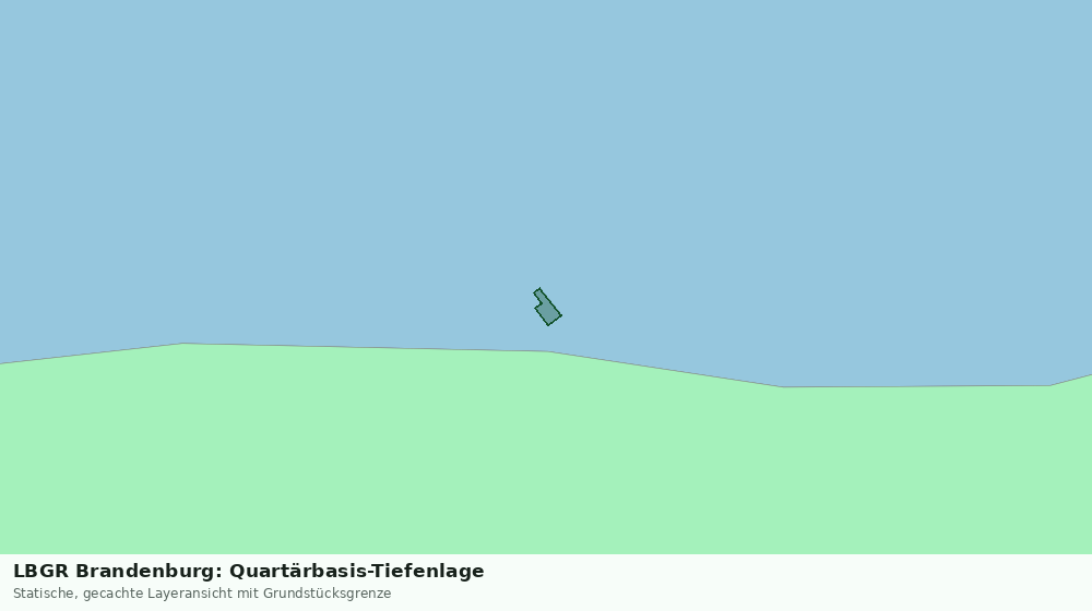 Statische Kartenansicht: LBGR Brandenburg: Quartärbasis-Tiefenlage