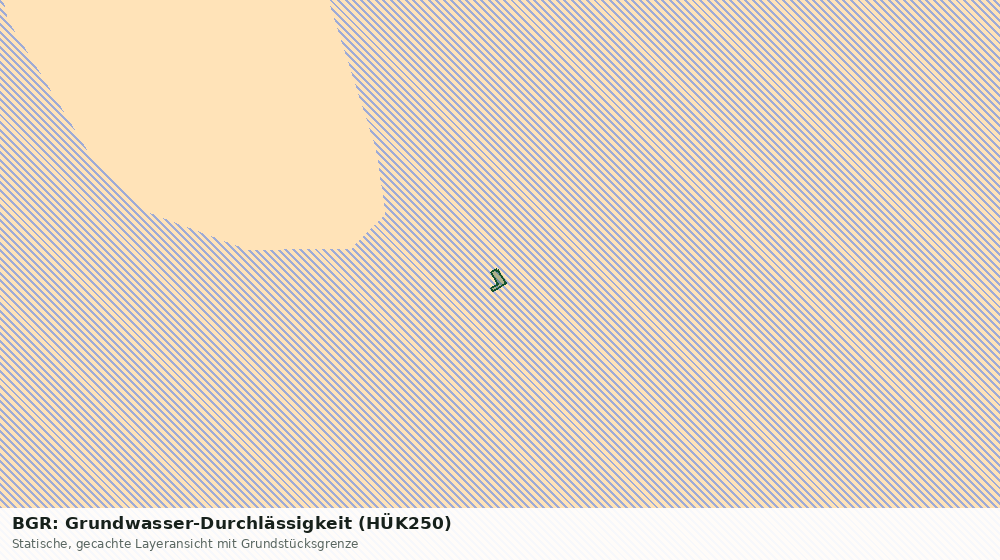 Statische Kartenansicht: BGR: Grundwasser-Durchlässigkeit (HÜK250)