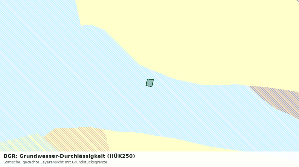 Statische Kartenansicht: BGR: Grundwasser-Durchlässigkeit (HÜK250)