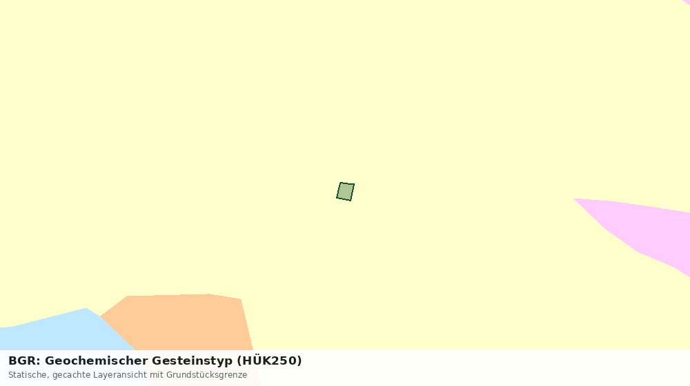 Statische Kartenansicht: BGR: Geochemischer Gesteinstyp (HÜK250)