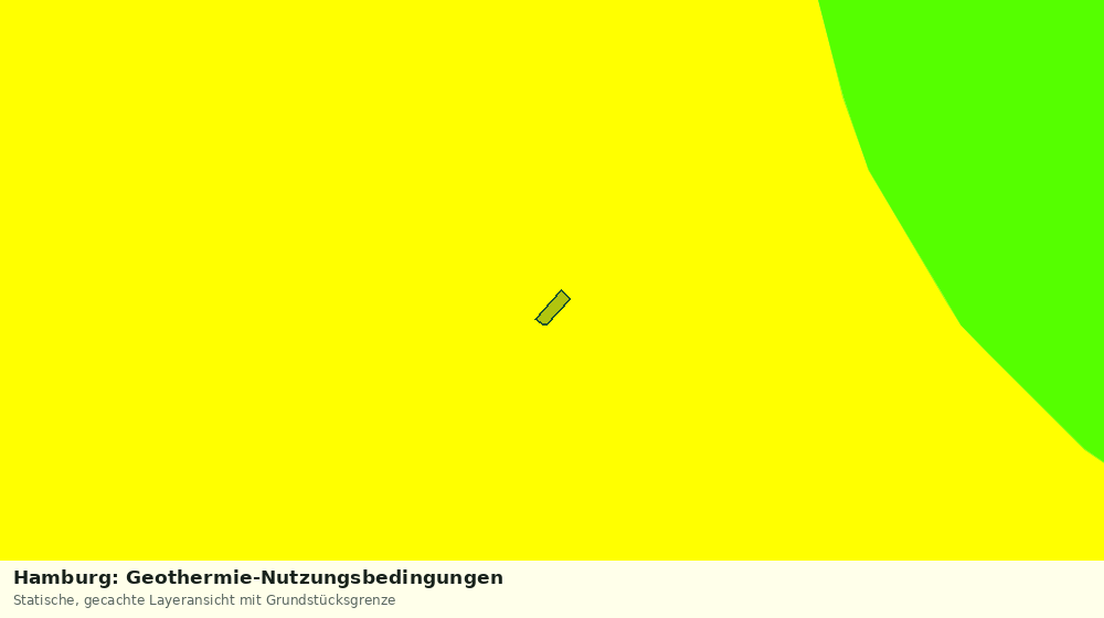 Statische Kartenansicht: Hamburg: Geothermie-Nutzungsbedingungen