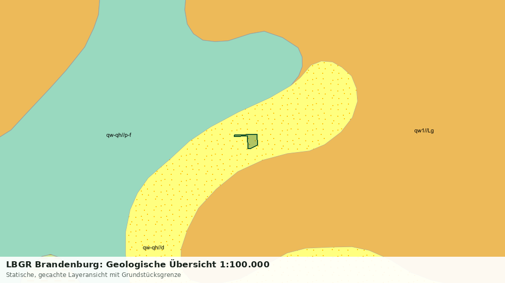 Statische Kartenansicht: LBGR Brandenburg: Geologische Übersicht 1:100.000
