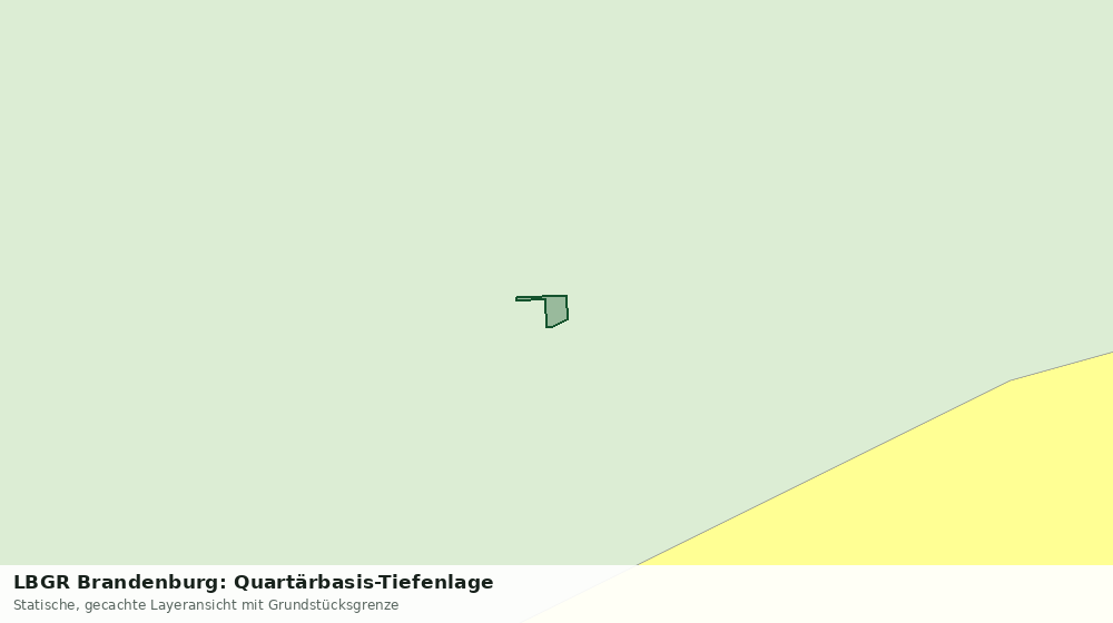 Statische Kartenansicht: LBGR Brandenburg: Quartärbasis-Tiefenlage
