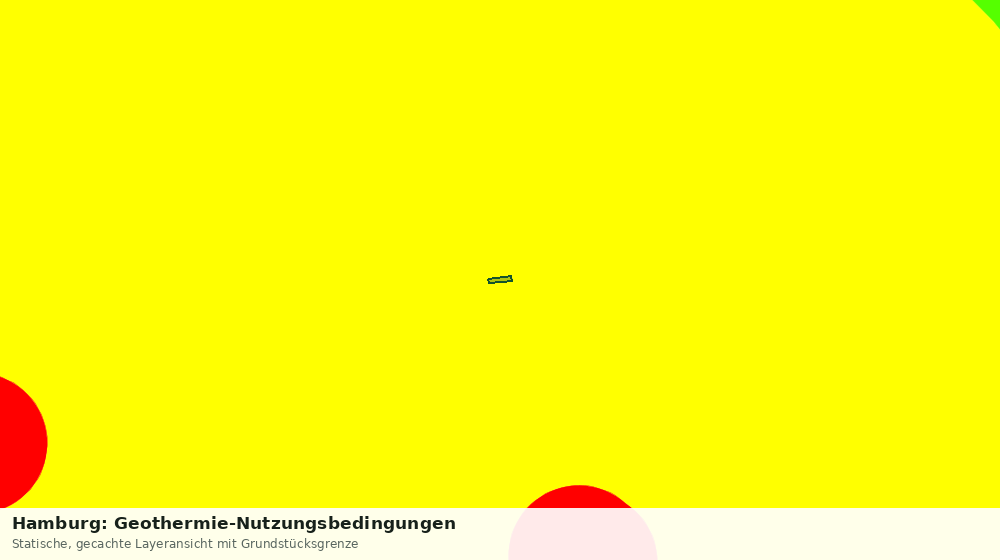 Statische Kartenansicht: Hamburg: Geothermie-Nutzungsbedingungen