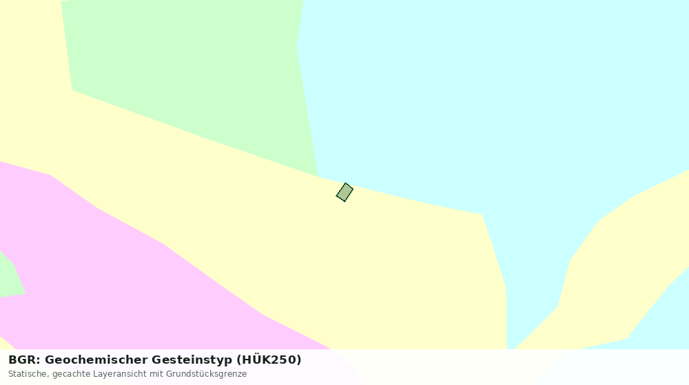 Statische Kartenansicht: BGR: Geochemischer Gesteinstyp (HÜK250)