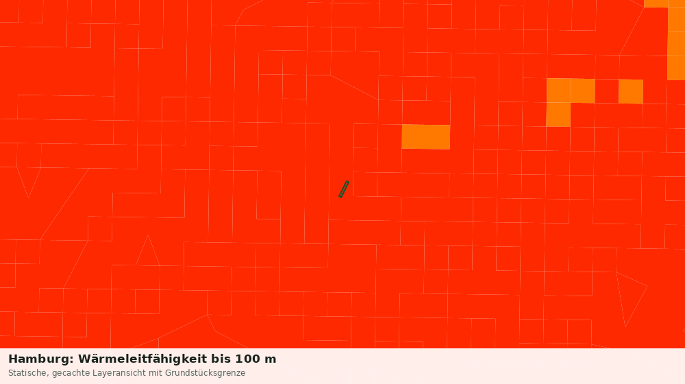 Statische Kartenansicht: Hamburg: Wärmeleitfähigkeit bis 100 m
