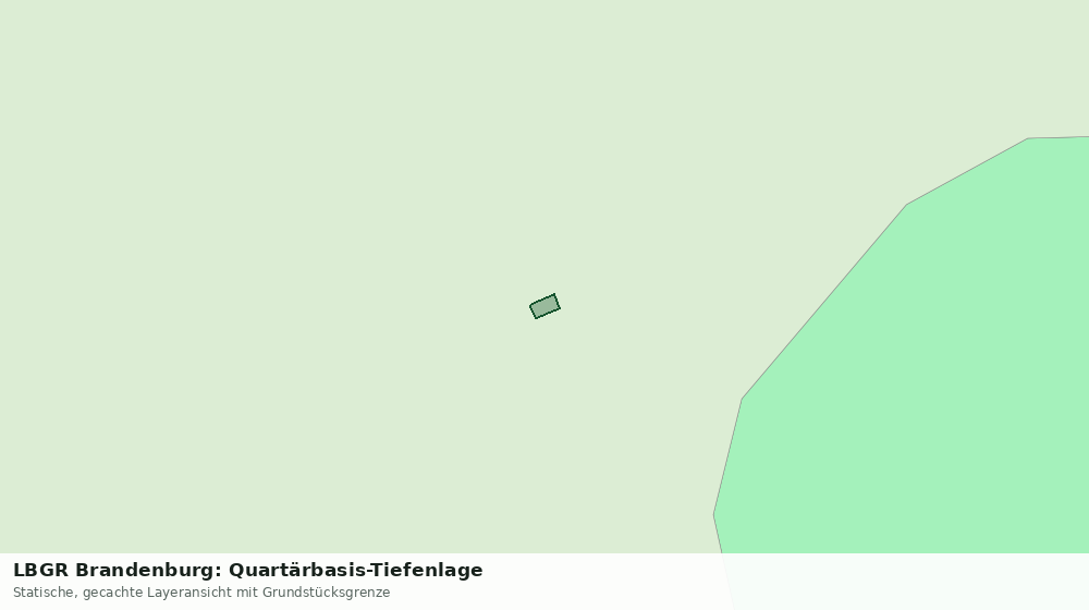 Statische Kartenansicht: LBGR Brandenburg: Quartärbasis-Tiefenlage