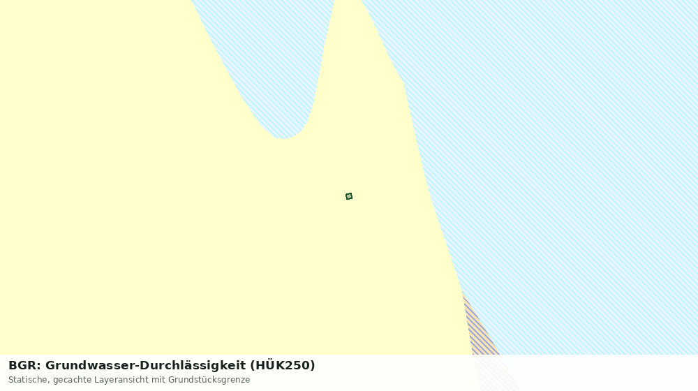 Statische Kartenansicht: BGR: Grundwasser-Durchlässigkeit (HÜK250)