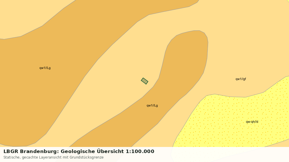 Statische Kartenansicht: LBGR Brandenburg: Geologische Übersicht 1:100.000