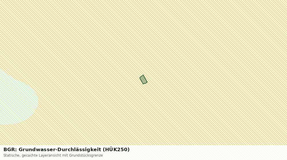 Statische Kartenansicht: BGR: Grundwasser-Durchlässigkeit (HÜK250)