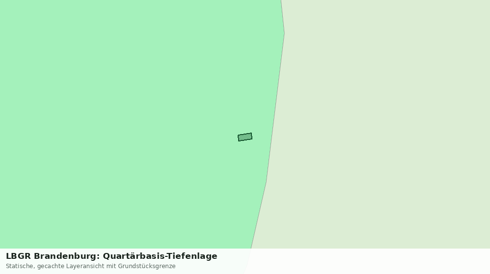 Statische Kartenansicht: LBGR Brandenburg: Quartärbasis-Tiefenlage