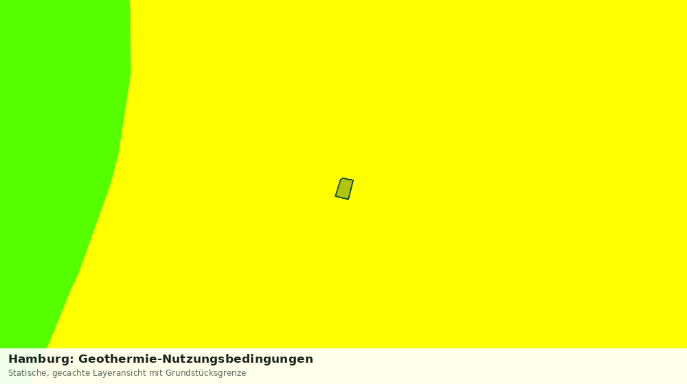 Statische Kartenansicht: Hamburg: Geothermie-Nutzungsbedingungen