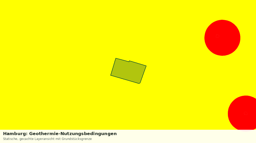 Statische Kartenansicht: Hamburg: Geothermie-Nutzungsbedingungen