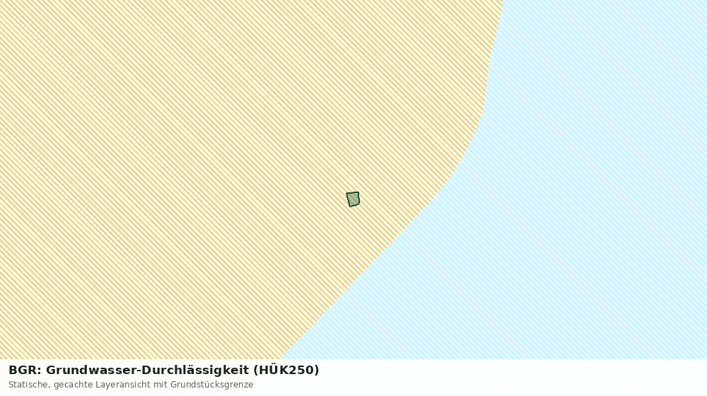 Statische Kartenansicht: BGR: Grundwasser-Durchlässigkeit (HÜK250)