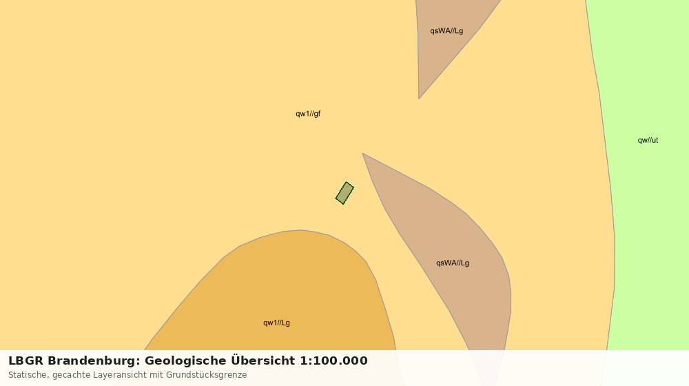Statische Kartenansicht: LBGR Brandenburg: Geologische Übersicht 1:100.000